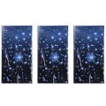 3pcs Space Starry Night Decorations Galaxy Table Cover for Home