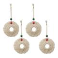 4pcs Macrame Door Handle Swing Rope Wall Hanging Decorative