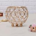 Crystal Tea Light Candle Holders/candle Shade 10cm Diameter(golden)