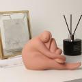Nordic Ceramic Character Sculpture Home Living Room Decoration (pink)