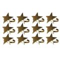 12pcs Five-pointed Star Christmas Napkin Ring for Parties,dinners,etc