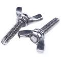 M5x20mm 20mm Wide 304 Stainless Steel Wing Head Screw Bolts 5pcs