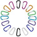 100 Pcs D Ring Carabiner Clip for Keys Or Other Light Weight Items