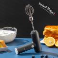 Hand Mixer Cordless Electric,usb Rechargeable,for Baking Kitchens