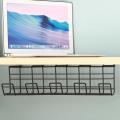 1pc Under Desk Cable Management Rack Cable Organizer Storage Rack B