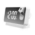 Led Digital Projection Alarm Clock Electronic Alarm Clock White