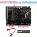 B250c Btc Mining Motherboard with Ddr4 4g 2133mhz Ram+sata Cable