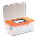 Mask Box, Transparent Paper Box, Desktop Tissue Box(orange)
