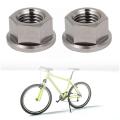 4pcs M10 X 1.25 Mm Tc4 Titanium Flanged Nut for Bicycle Motorcycle