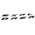 Explorer Car Emblem Front Hood 3d Letters Sticker(gloss Black)