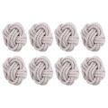 8pcs Model Room Natural Jute Napkin Ring Rope Woven Buckle Linen