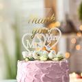 20pcs Diy Hexagon Acryliccake Topper Happy Birthday No Texts Blank