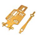 Metal Chassis and Second Floor Plate for Mini-q 1/28 Rc Drift,yellow