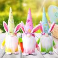 Easter Faceless Gnome Rabbit Doll for Spring Party Decor for Home-c