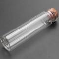 0ml Mini Wishing Bottle Message Glass Vial with Cork Home Decor