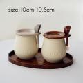 Jap Ceramic Storage Jars with Lid Retro Decorative Sugar Jar Kitchen