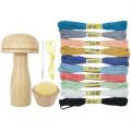 Darning Mushrooms Cute Wooden Travel Sewing Tools Portable