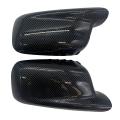Side Wing Mirror Cover Rearview Mirror Caps For-bmw 7 Series E65 E66