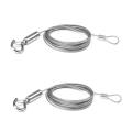 Adjustable Picture Lanyard Restaurant Lanyard Stainless Steel (2pcs)