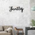 Family Wrought Iron Letters Wall Hangings Room Decoration Pendant