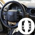 Car Steering Wheel Button Cover Trim Sticker for Land Rover (black)