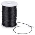 Necklace Cord for Jewelry Making Black Waxed Thread (1 Mm, 175 Yards)
