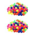 316pcs Bicycle Round Decorative Colored Beads Spokes Cilp Spoke Beads