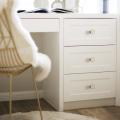 6pcs Clover Knob Creative Cabinet Drawer Knob for Dresser (white)