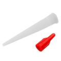 20pcs Spiral Bottle Glue Nozzle with Red Cap Cover Silicone Tube B