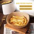 Disposable Paper Lined Non Stick Air Fryer Lined Baking Paper Brown