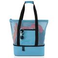 Storage Bag Picnic Beach Bag Double-layer Mesh Beach Picnic Bag Blue
