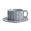Chinese Style Ceramic Coffee Cup and Dish Set Coffee Mug White