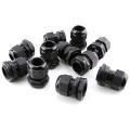 Cable Gland 20 Pack Pg9 Plastic Waterproof 4-8mm Cable, Black (pg9)