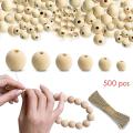 500 Wooden Beaded Handicrafts for Decor , Garland, Jewelry Making