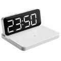 Digital Alarm Clock,usb Charging Port,for Iphone Samsung White