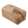 Large Cotton Linen Cloth Art Tissue Box Simple Paper Box(b)