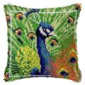 Latch Hook Kits for Diy Throw Pillow Cover, for Great Family Peacock