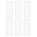 6pcs 3.7 Inch Rectangle Silicone Bookmark Mold Craft Transparent Mold