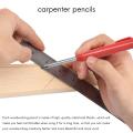 4pcs Carpenter Pencils, with 12pcs Refills, Leads Mechanical Pencil