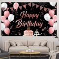 Birthday Party Decorations Backdrop and Door Banner A