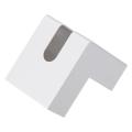 Right Angle Desktop Napkin Paper Storage Case Tissue Box Decor White