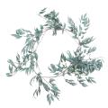 Wedding Willow Leaves for Home Decor Fake Plant Birthday Gray Green