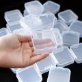 40 Pack Pack Clear Plastic Beads Storage Containers Box