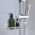 2pcs Aluminum Shower Storage Basket for Kitchen Bathroom Single B