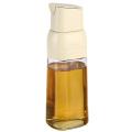 Glass Oil Can Opening & Closing Oil Bottle Container(white)