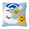 Latch Hook Kit Diy Pillow Cover Handcraft Printed Embroidery Set