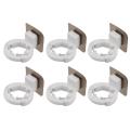 6pcs Self-adhesive Shampoo Shower Holder Bottle Shelf Soap Holder