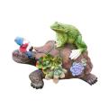 Frog Gnome Garden Statue with Solar Light, for Outdoor Decoration