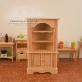 Miniature Wooden Triangular Cabinet Storage for Dollhouse Decorate