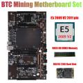X79 H61 Btc Miner Motherboard with E5 2609 V2 Cpu Recc 8g Ddr3 Memory